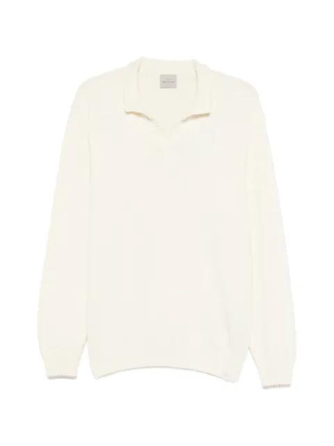 V-neck collared sweater by PAUL&SHARK