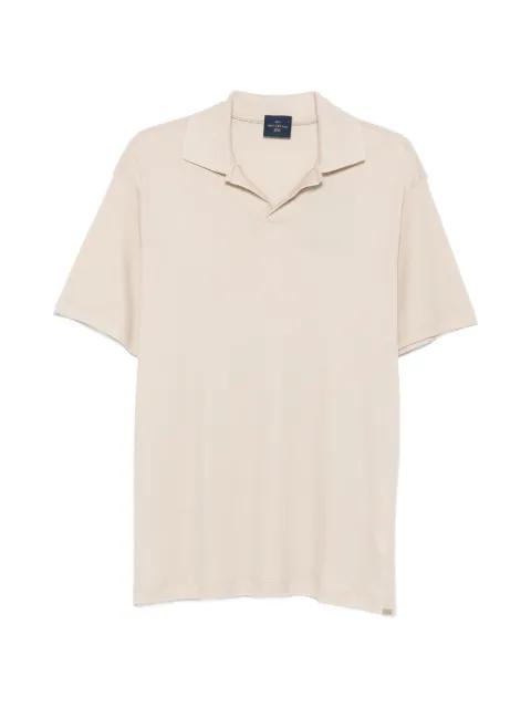 X-Soft fine-knit open-collar T-shirt by PAUL&SHARK