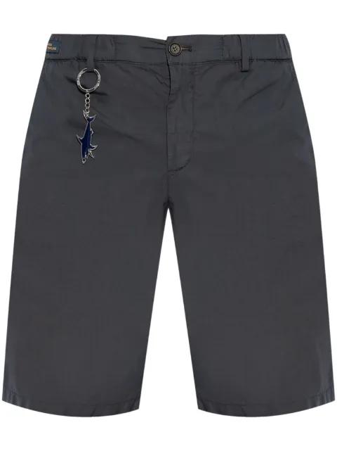 charm-detail chino shorts by PAUL&SHARK