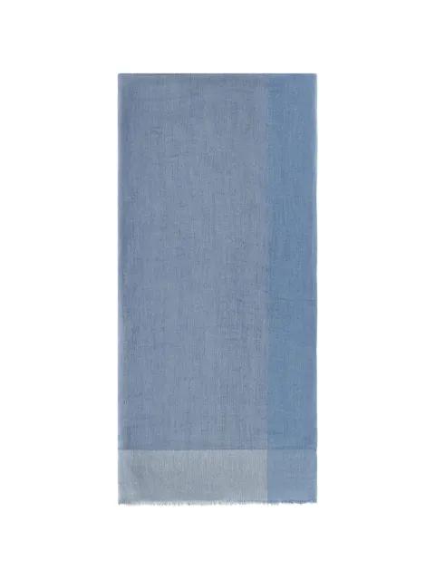 colour-block frayed scarf by PAUL&SHARK