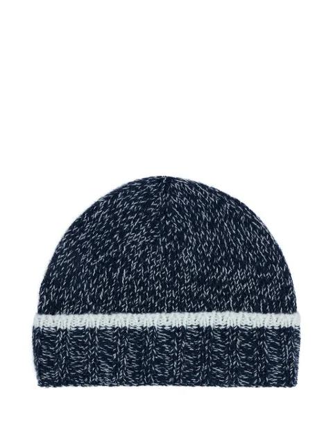 contrast-trim beanie by PAUL&SHARK