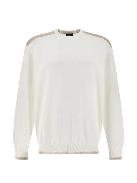 crew-neck panelled sweater by PAUL&SHARK
