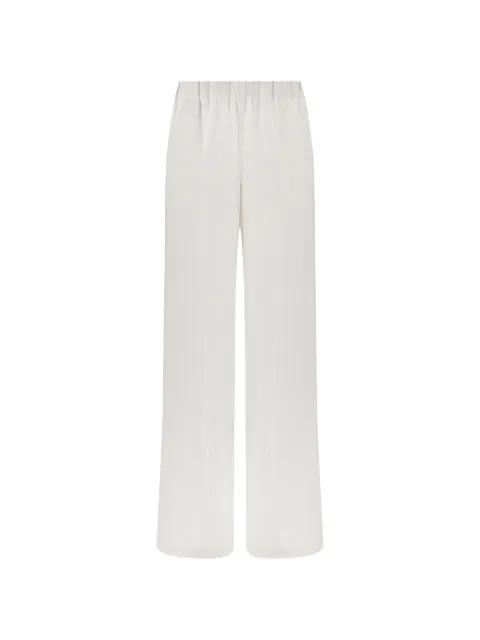 elasticated-waistband linen palazzo pants by PAUL&SHARK
