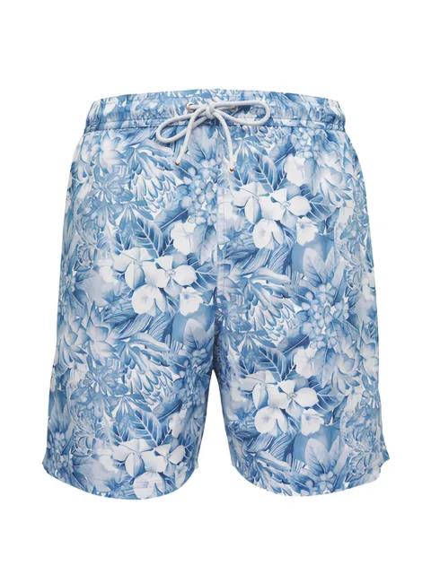 floral-print drawstring swim shorts by PAUL&SHARK