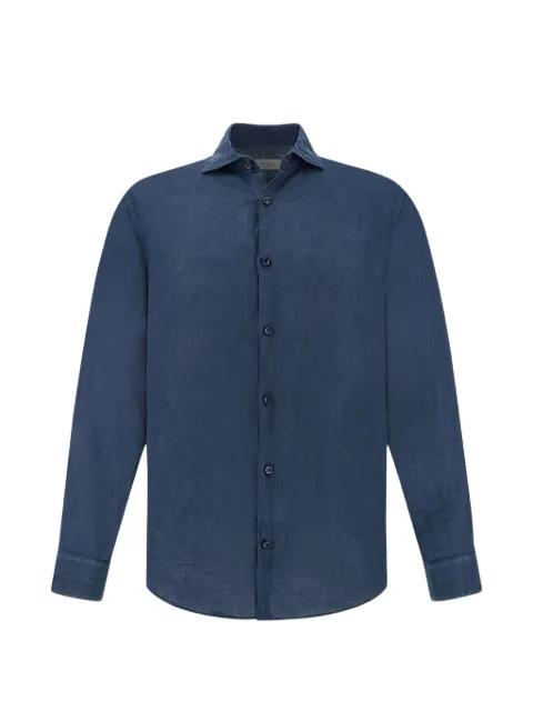 garment-dyed linen shirt by PAUL&SHARK