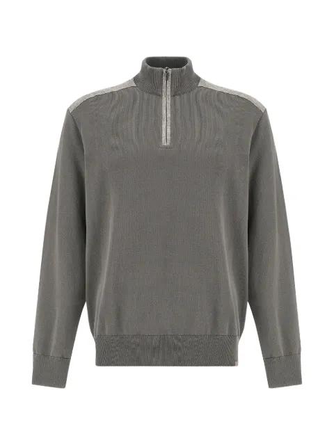 half-zip cotton sweater by PAUL&SHARK