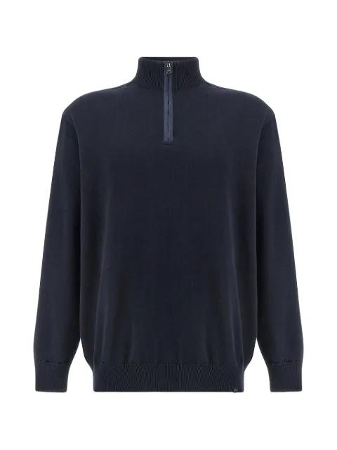 half-zip cotton sweater by PAUL&SHARK