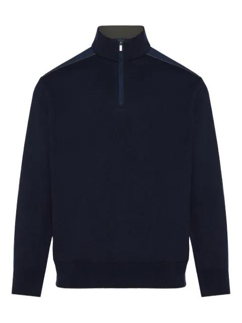 half-zip panelled sweater by PAUL&SHARK
