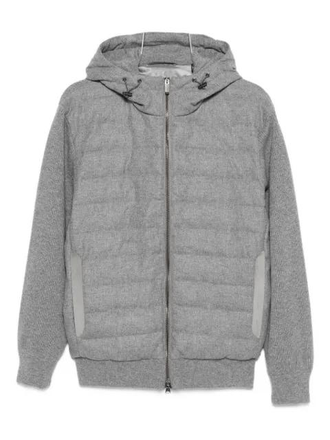 hoodied zip-fastening sweater by PAUL&SHARK
