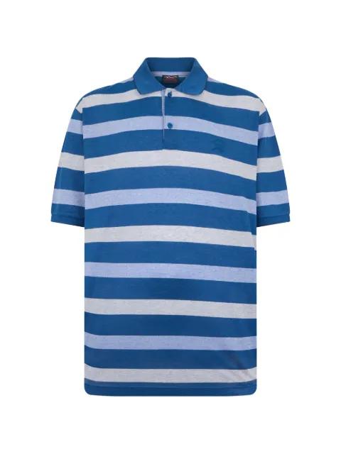 horizontal-stripe short-sleeve polo shirt by PAUL&SHARK