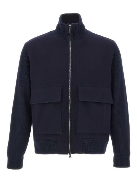 knit-sleeves jacket by PAUL&SHARK