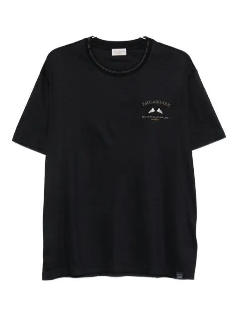 logo-detail crew-neck T-shirt by PAUL&SHARK