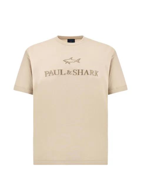 logo-embroidered cotton jersey T-shirt by PAUL&SHARK