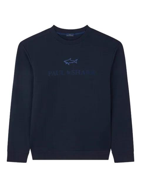 logo-embroidered cotton sweatshirt by PAUL&SHARK