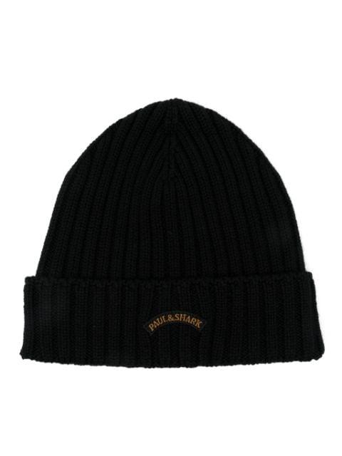 logo-patch beanie by PAUL&SHARK