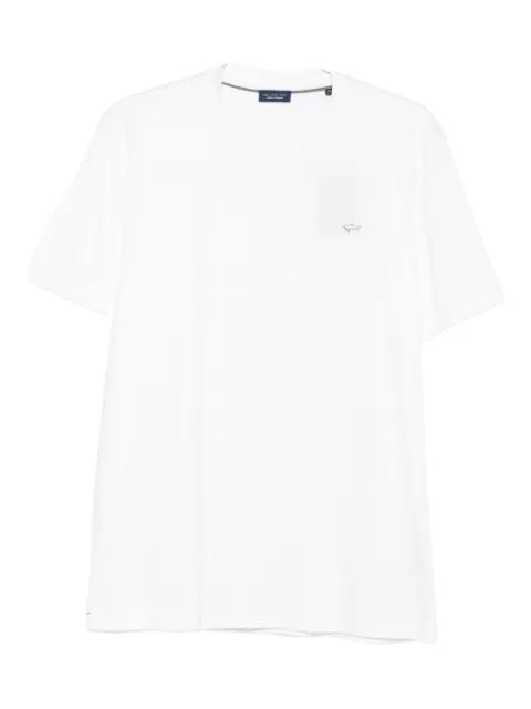 logo-print cotton T-shirt by PAUL&SHARK
