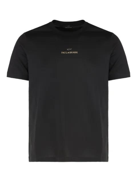 logo-print cotton T-shirt by PAUL&SHARK