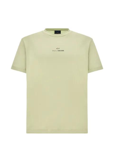 logo-print cotton jersey T-shirt by PAUL&SHARK