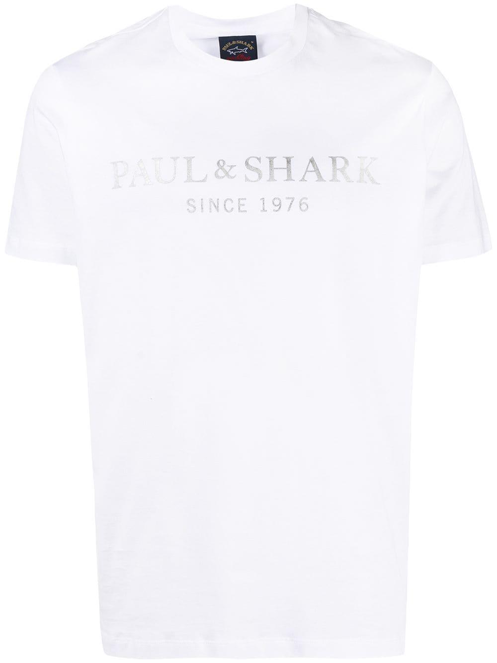 logo-print crew-neck T-shirt by PAUL&SHARK