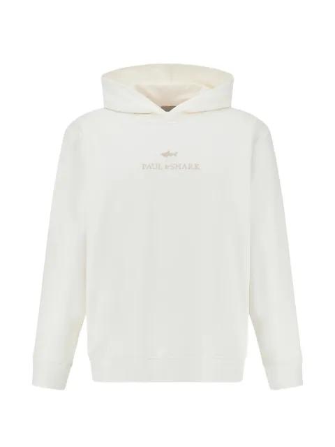 logo-print hoodie by PAUL&SHARK