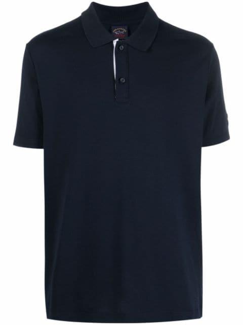logo-print short-sleeved polo shirt by PAUL&SHARK