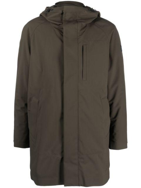 long-line hoodied parka coat by PAUL&SHARK