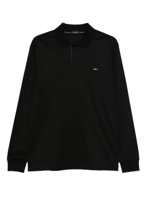 long-sleeve embroidered polo shirt by PAUL&SHARK
