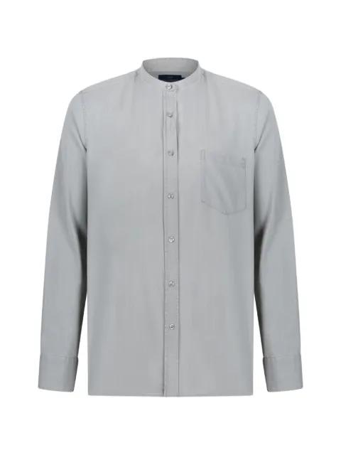 mandarin-collar chest-pocket shirt by PAUL&SHARK