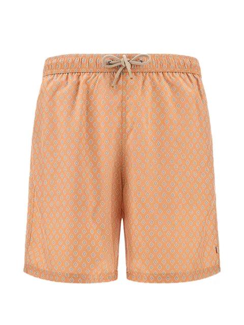 miniature floral diamond print swim shorts by PAUL&SHARK