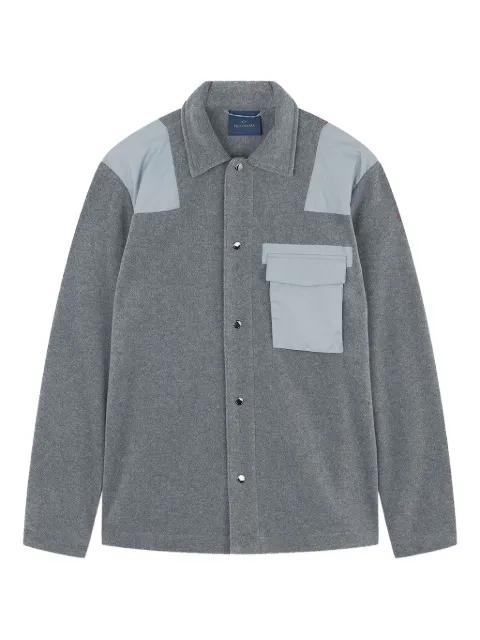panelled fleece shirt by PAUL&SHARK
