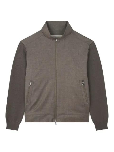 panelled zip-up cardigan by PAUL&SHARK