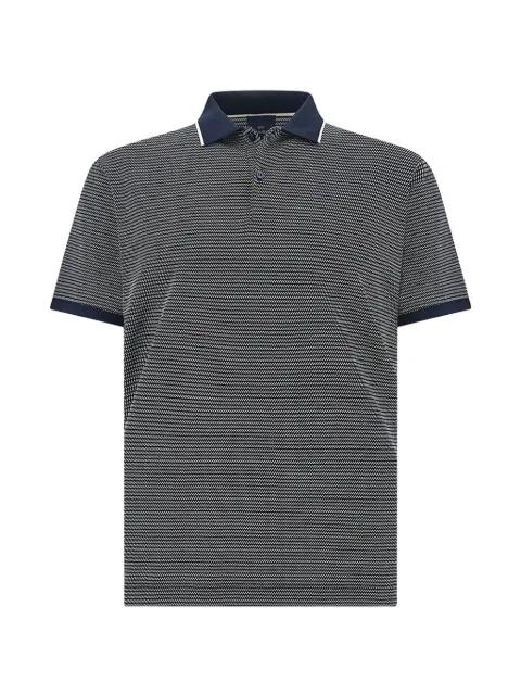 patterned cotton polo shirt by PAUL&SHARK
