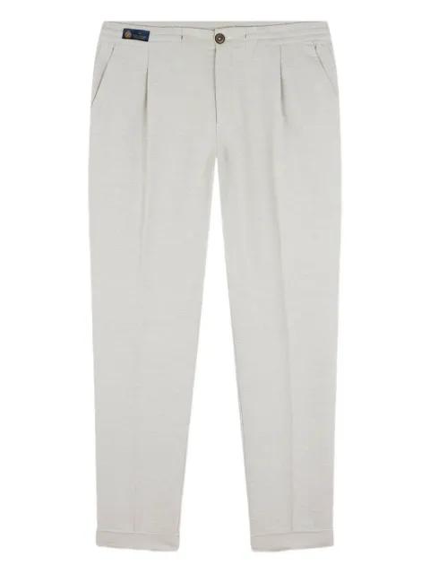 pleated cotton trousers by PAUL&SHARK