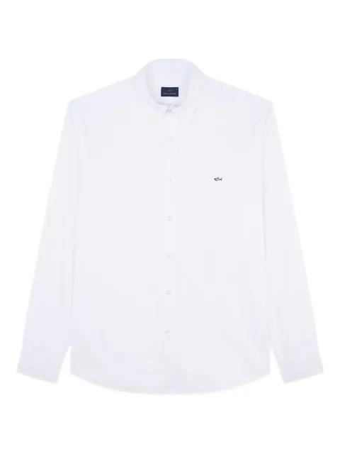 shark embroidery cotton poplin shirt by PAUL&SHARK