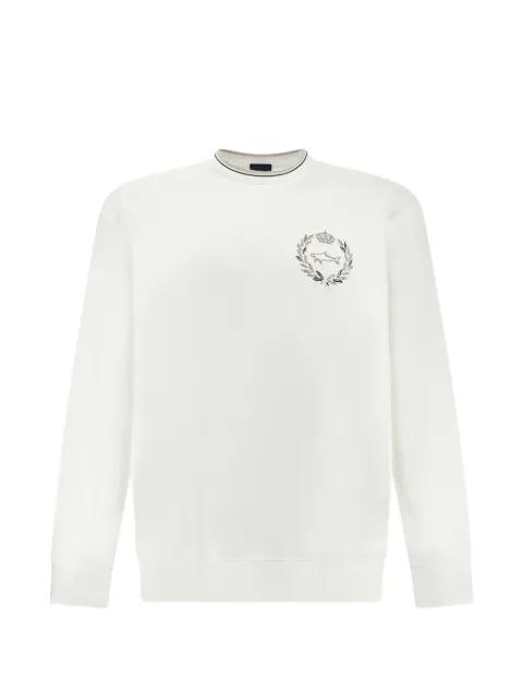 shark-embroidery sweatshirt by PAUL&SHARK
