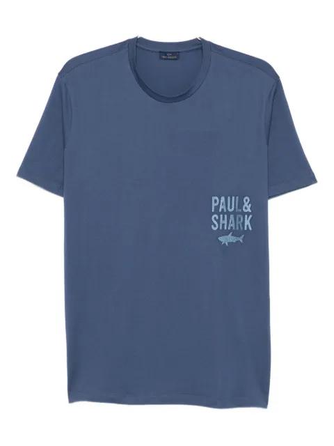 shark-logo cotton T-shirt by PAUL&SHARK