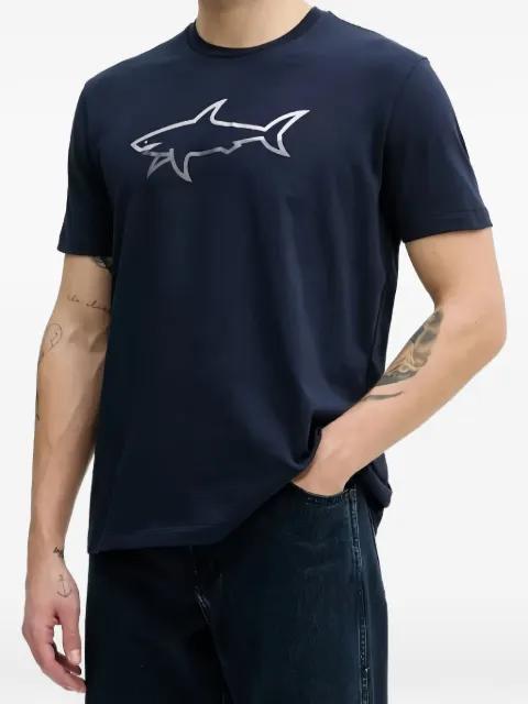 shark-print T-shirt by PAUL&SHARK