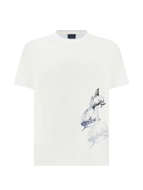 shark-print cotton jersey T-shirt by PAUL&SHARK