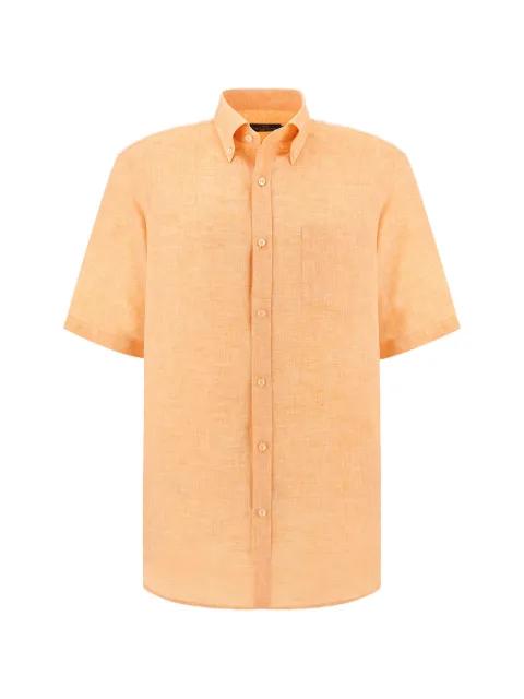 short sleeve linen shirt by PAUL&SHARK