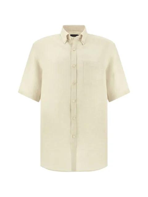short-sleeved linen shirt by PAUL&SHARK