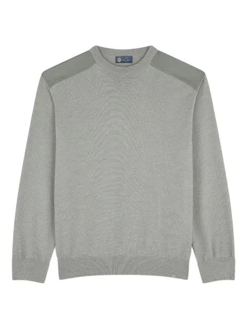 shoulder-patch crew-neck sweater by PAUL&SHARK
