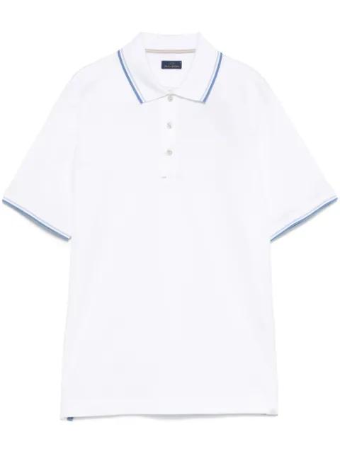 stripe-trim polo shirt by PAUL&SHARK