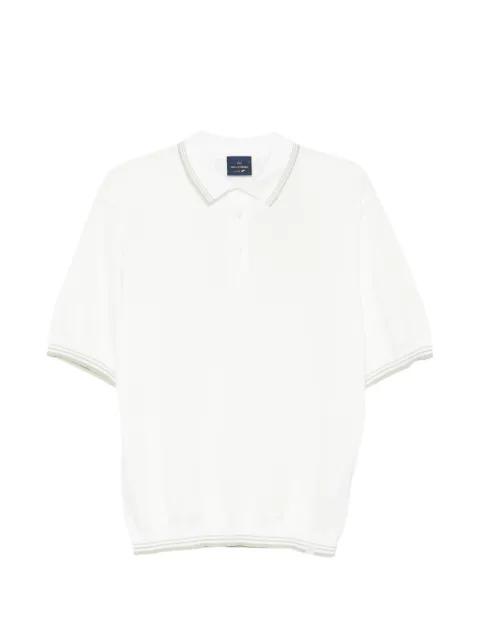 striped-collar polo shirt by PAUL&SHARK