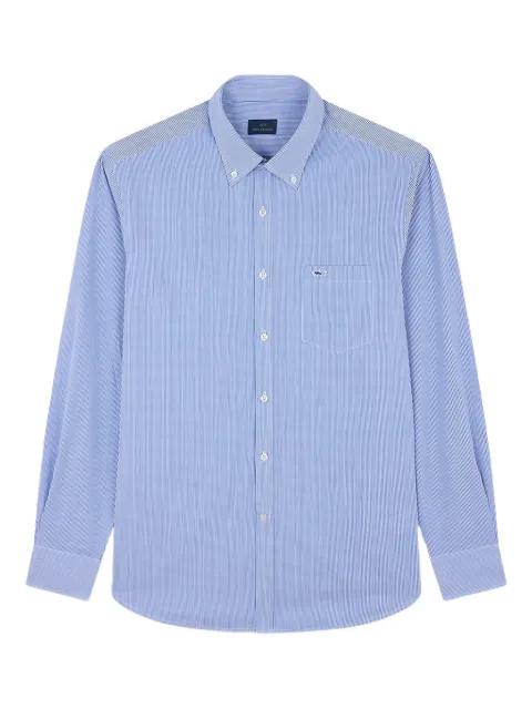 striped cotton poplin shirt by PAUL&SHARK