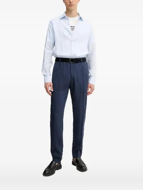 striped linen shirt by PAUL&SHARK