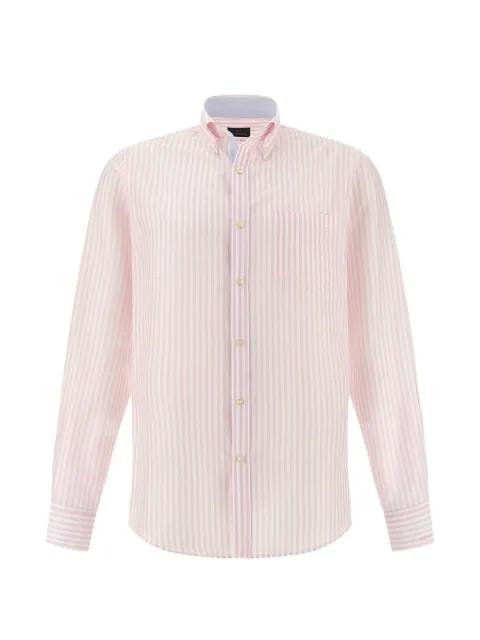 striped-pattern cotton shirt by PAUL&SHARK