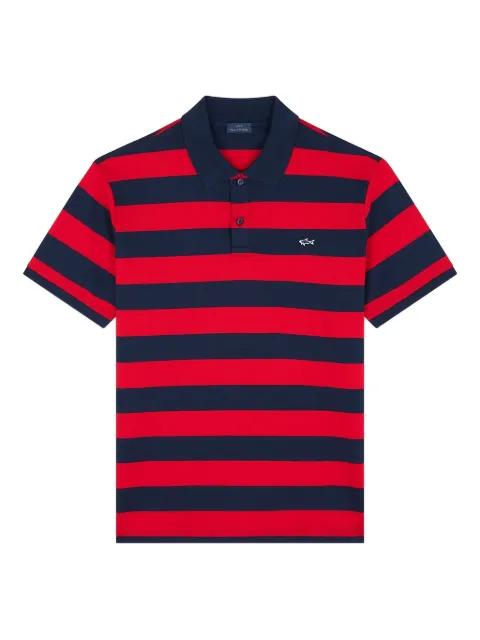 striped piqué cotton polo shirt by PAUL&SHARK