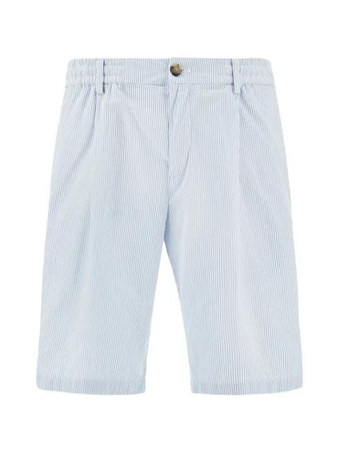 striped seersucker shorts by PAUL&SHARK