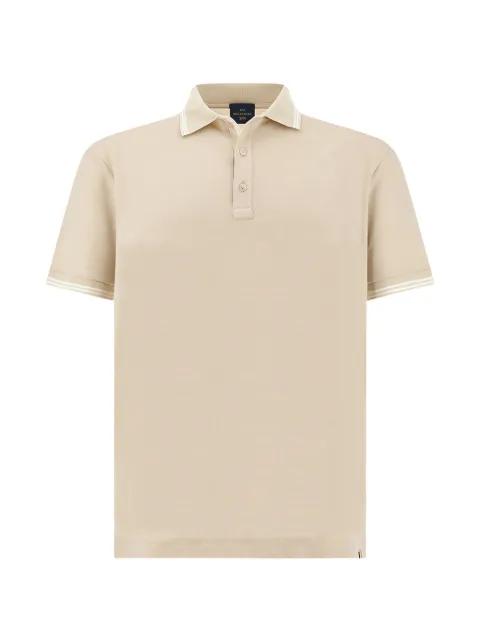 striped-trim polo shirt by PAUL&SHARK