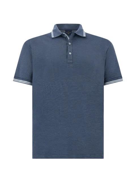 striped-trim polo shirt by PAUL&SHARK